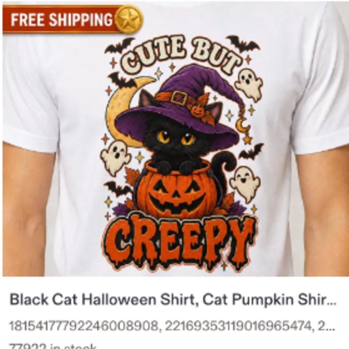 Cute but creepy Halloween shirt